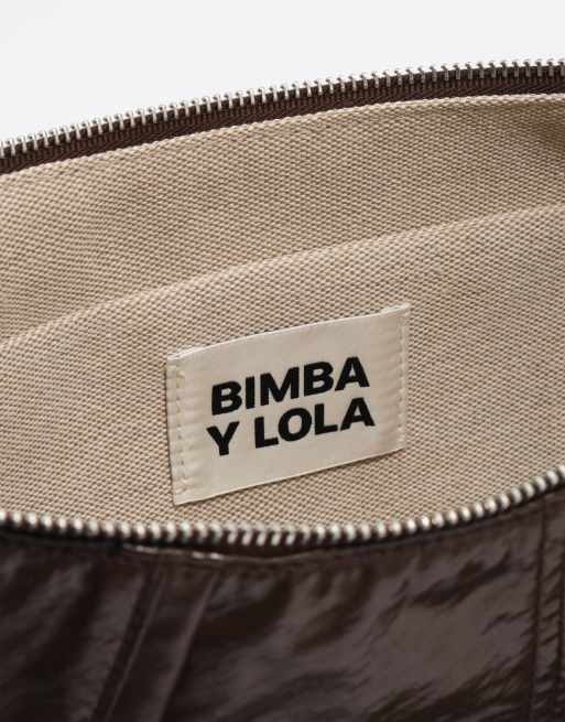 Bimba Y Lola bolso moon mediano en chocolate, 5 de 7