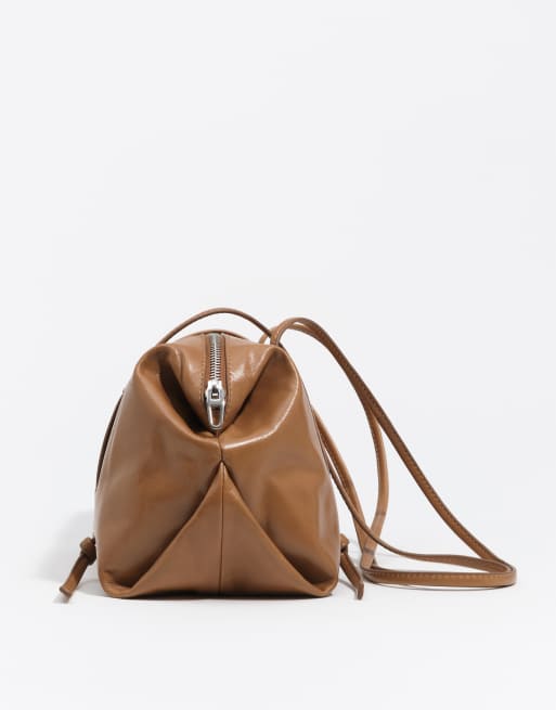 Bimba Y Lola - Borsa da spalla in pelle color miele, 1 di 7