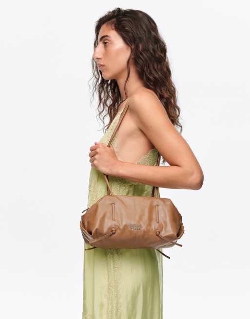 Bimba Y Lola - Borsa da spalla in pelle color miele, 7 di 7