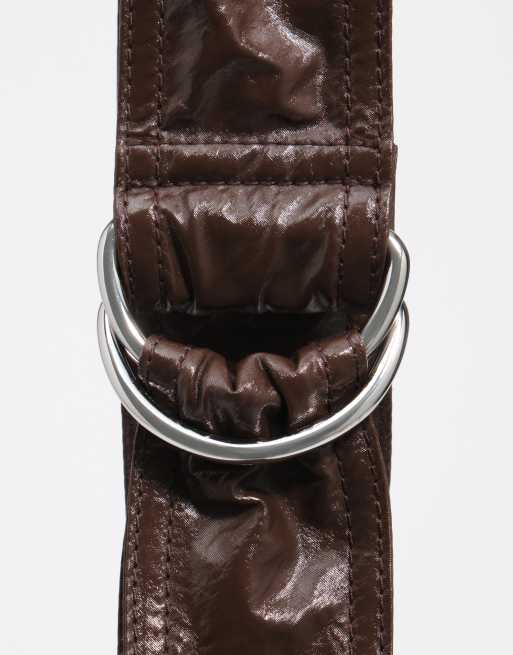 Bimba Y Lola borsa mezzaluna media color cioccolato, 3 di 7