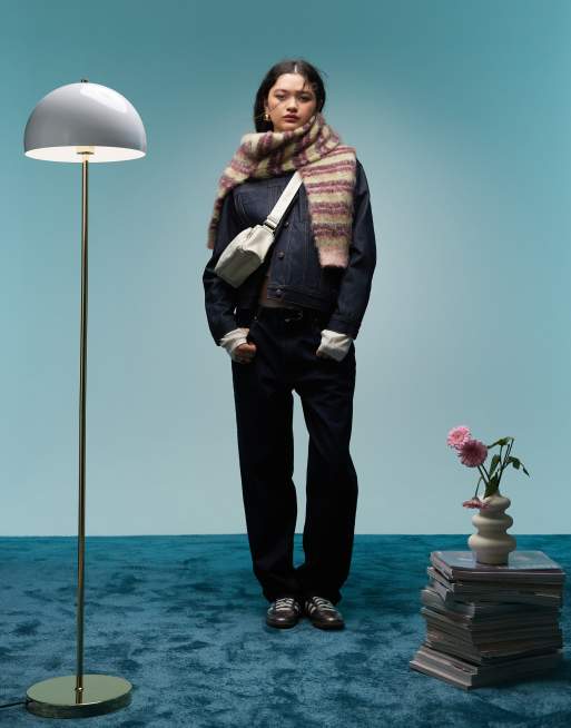 BIMBA Y LOLA - Borsetta a tracolla bianco pietra in nylon, 4 di 4