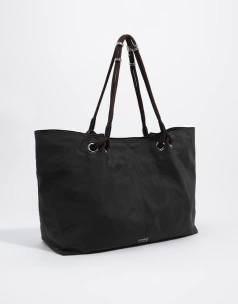 Bimba Y Lola cabas maxi en nylon noir - view 1
