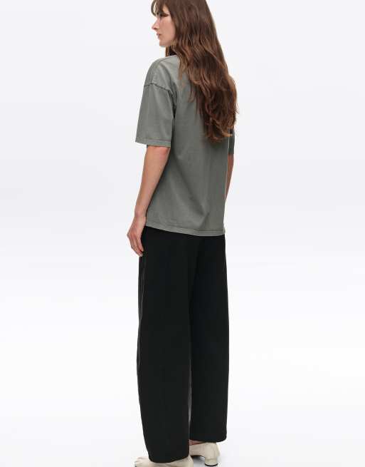 Bimba Y Lola camiseta boxy con logo en negro lavado, 4 de 6