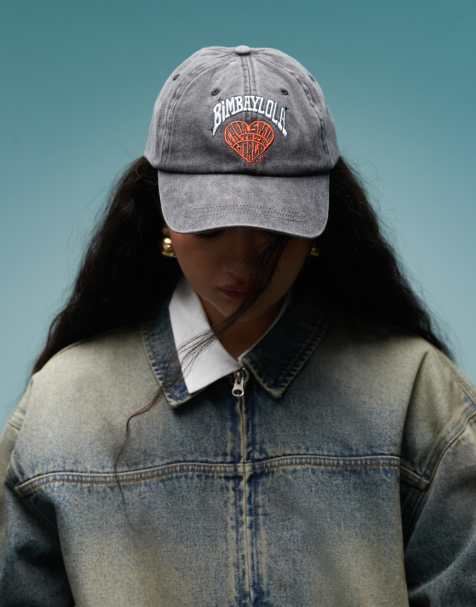 Bimba y Lola - Casquette à logo cœur - Noir délavé - view 1