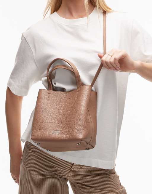 BIMBA Y LOLA - Chihuahua - Borsa in pelle piccola marrone chiaro, 3 di 4