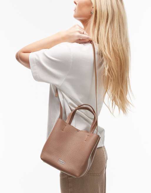 BIMBA Y LOLA - Chihuahua - Borsa in pelle piccola marrone chiaro, 4 di 4