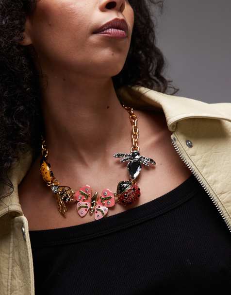 BIMBA Y LOLA - Collana oro con charm a forma di insetto - view 1