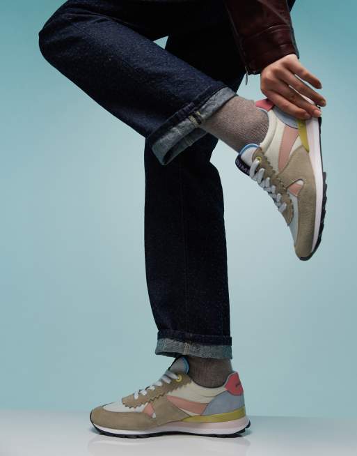 BIMBA Y LOLA colour block sneakers in beige multi | ASOS