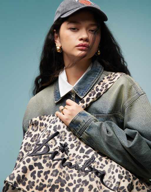 BIMBA Y LOLA - Ekstrastor shopper-tote-taske med leopardprint, 4 af 4