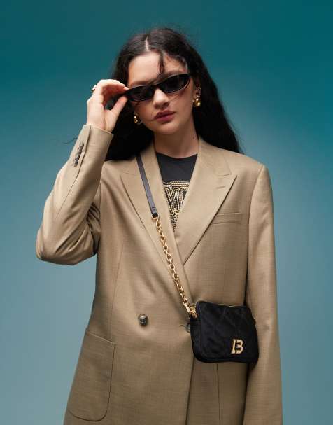 BIMBA Y LOLA – Gesteppte Mini-Umhängetasche aus Nylon in Schwarz - view 1