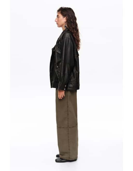 Bimba Y Lola giacca in pelle volume nera, 4 di 6