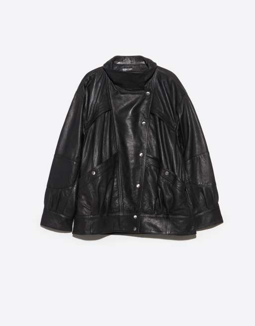 Bimba Y Lola giacca in pelle volume nera, 5 di 6