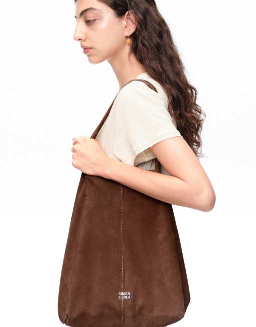 Bimba Y Lola grand cabas shopper couleur café, 2 de 7