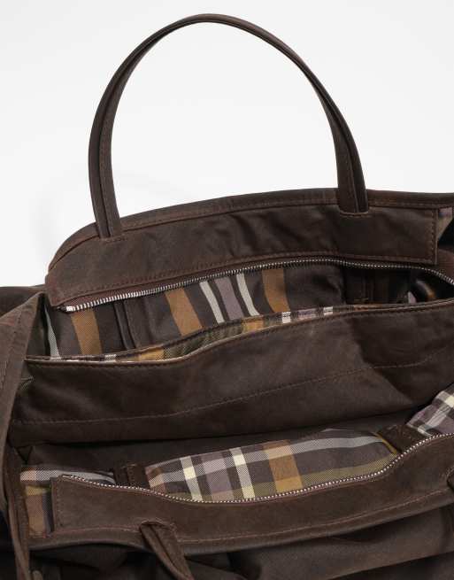 Bimba Y Lola grote shoppertas met coating in donkerbruin, 3 van 5