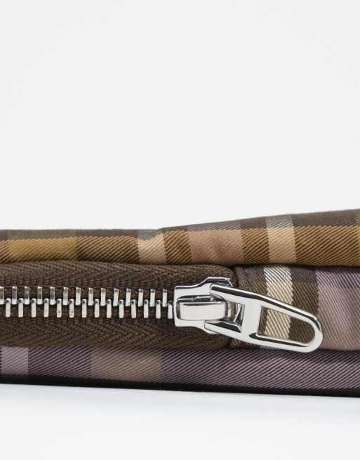 Bimba Y Lola housse d'ordinateur portable en jacquard tartan vert chasseur, 2 de 5