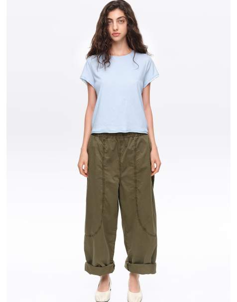Bimba Y Lola joggingbroek met sierstiksels in khaki - view 1