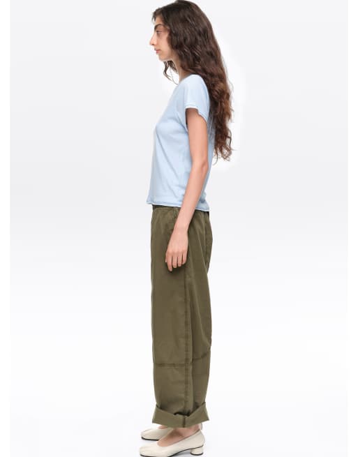 Bimba Y Lola Jogginghose mit Ziernähten in Khaki, 3 von 6