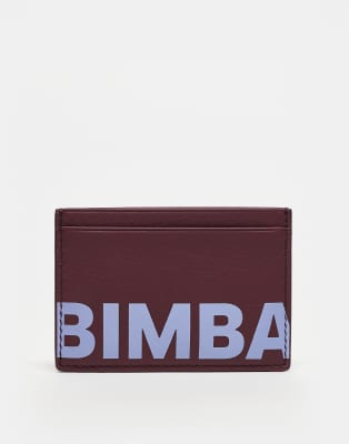 BIMBA Y LOLA - Kartenetui in Burgunderrot mit Logo