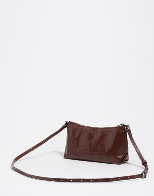 Bimba Y Lola kleine Ledertasche in Mokka, 4 von 5