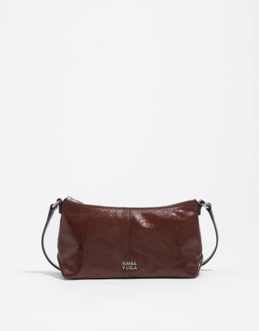 Bimba Y Lola kleine Ledertasche in Mokka, 5 von 5