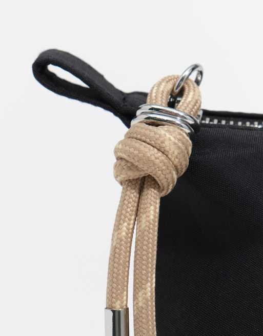 Bimba Y Lola kleine trapezevormige make-uptas van nylon in zwart, 5 van 6