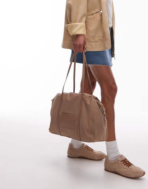BIMBA Y LOLA large shoulder bucket bag in bark - view 1