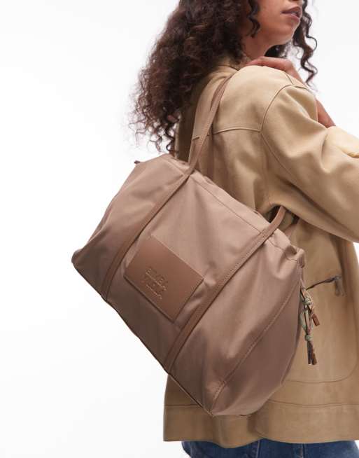 BIMBA Y LOLA large shoulder bucket bag in bark, 3 of 4