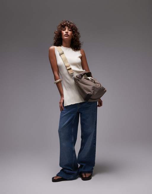 BIMBA Y LOLA – Lässige Tragetasche in Nerzbeige mit abnehmbarem Gurt, 2 von 4