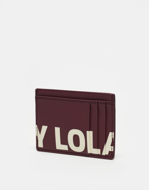 BIMBA Y LOLA logo cardholder in burgundy, 3 of 3
