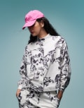 [Bimba Y Lola] BIMBA Y LOLA long sleeve overshirt in greyhound print (part of a set) L Big Grey Greyhound