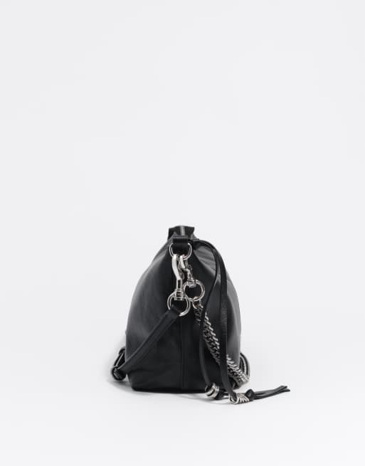 Bimba Y Lola Madrid borsa in pelle nera, 3 di 7