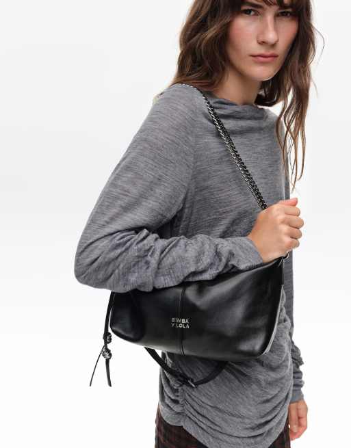 Bimba Y Lola Madrid borsa in pelle nera, 6 di 7
