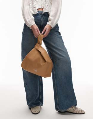 Bimba Y Lola Medium Leather Paper Bag