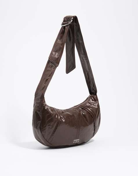 Bimba Y Lola medium moonbag in donkerbruin - view 1