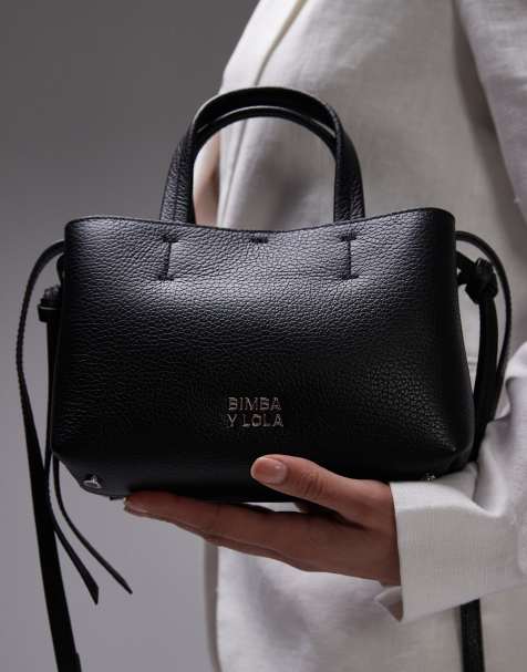BIMBA Y LOLA - Mini sac à main en cuir - Noir - view 1