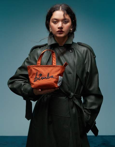 Orange clutch bag asos shop