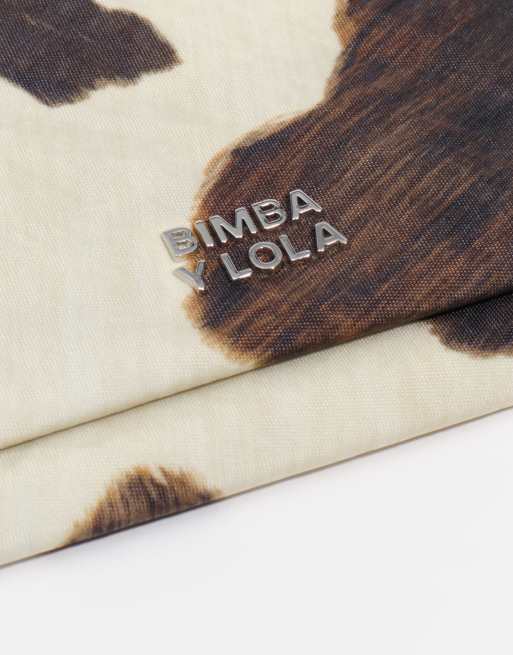 Bimba Y Lola monedero de bolsillo de nylon con acabado de pelo de poni, 4 de 6