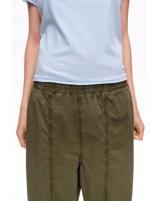 Bimba Y Lola pantalon jogger à surpiqûres décoratives kaki, 2 de 6