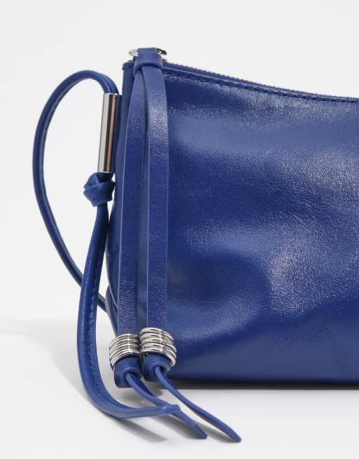Bimba Y Lola petit sac bandoulière en cuir bleu électrique, 3 de 6