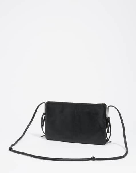 Bimba Y Lola petite pochette à franges en cuir noire - view 1