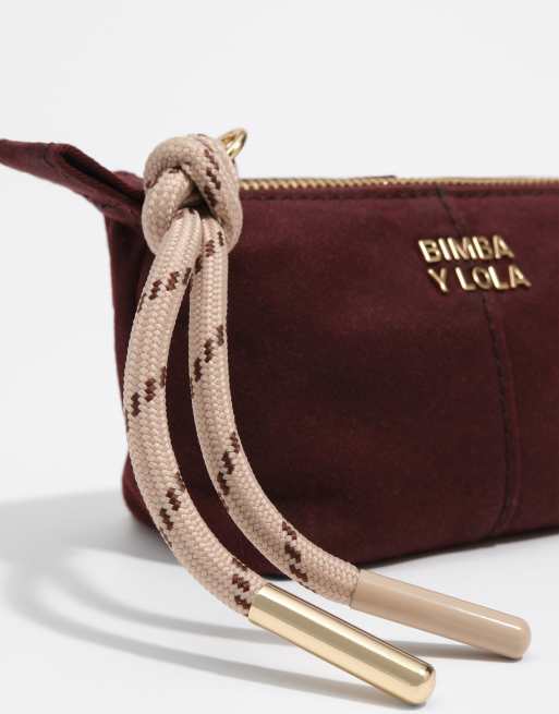 Bimba Y Lola portamonete a trapezio spalmato color wine, 2 di 7