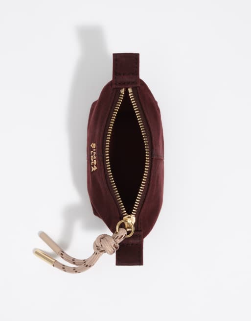 Bimba Y Lola portamonete a trapezio spalmato color wine, 4 di 7
