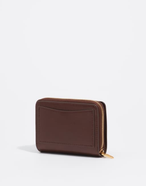 Bimba Y Lola porte-monnaie à rabat en cuir brun foncé, 4 de 5