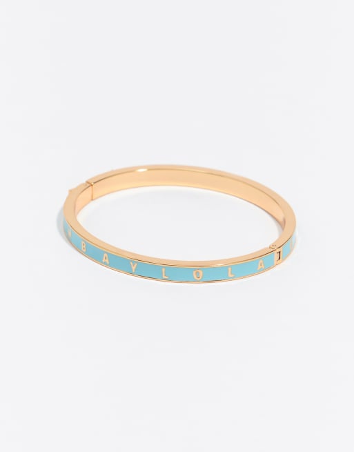 Bimba Y Lola pulsera rígida con logotipo azul, 1 de 3