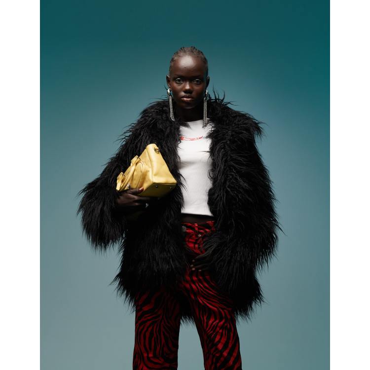 Rental Cars Bershka Veste Fourrure Cargo Beige Zalando Pantalon