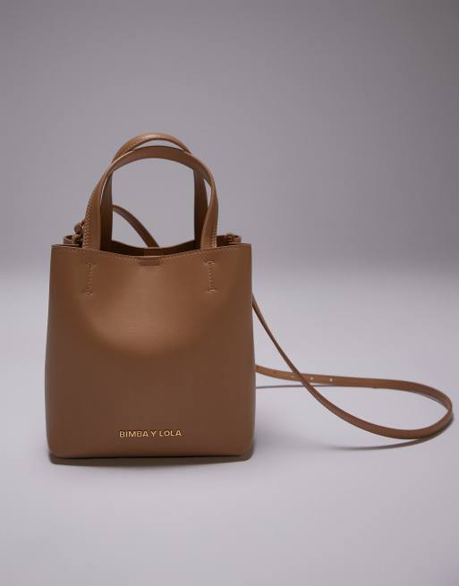 BIMBA Y LOLA small leather Chihuahua bag in caramel, 2 of 4