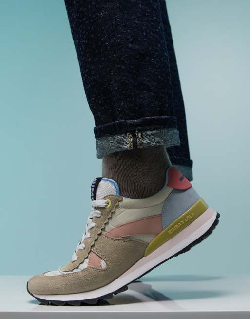 BIMBA Y LOLA - Sneakers beige multicolore color-block