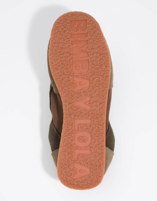 Bimba Y Lola sneakers en nylon élastique kaki, 6 de 7