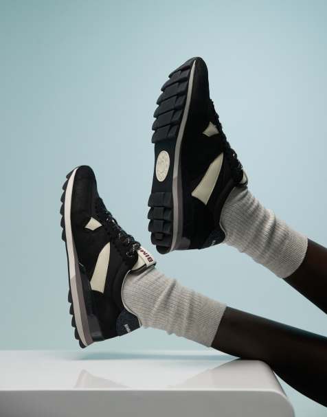 BIMBA Y LOLA – Svarta sneakers med läderpanel - view 1