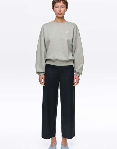 Bimba Y Lola sweatshirt coupe ballon gris clair - view 1